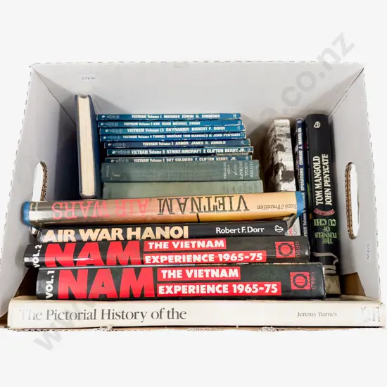 Box of Assorted Vietnam War Reference Books Etc