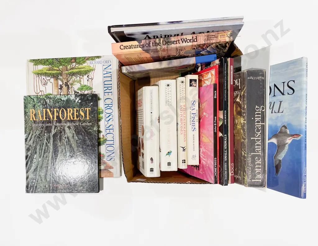 Boxed Quantity of Assorted Natural Science Reference Volumes Image 1++