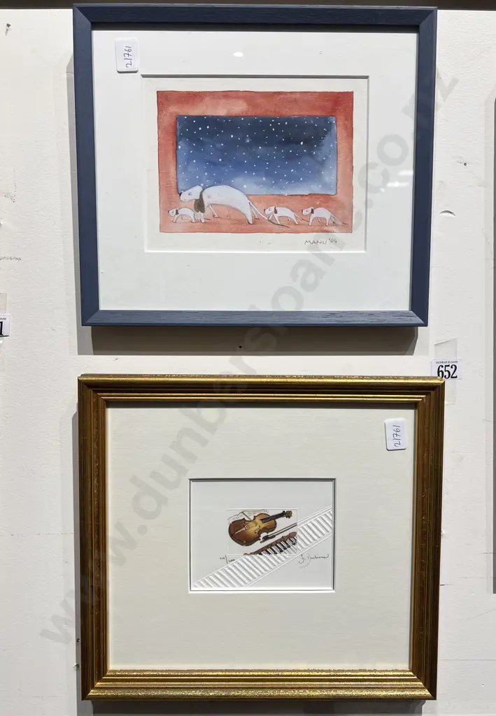 Manu - W/C together with Ltd Ed Print Image 1++