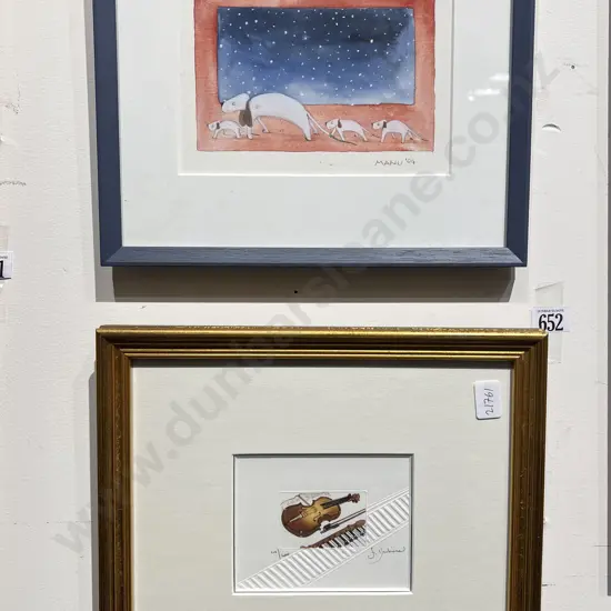 Manu - W/C together with Ltd Ed Print