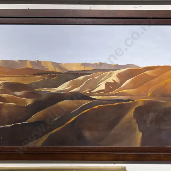 Philip Markham - Sunrise Central Otago - Oil on Board