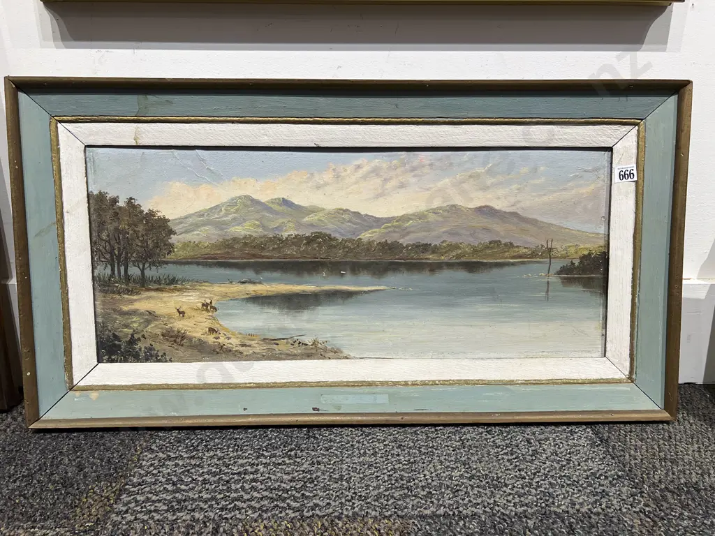 J MacLauchlan - The Silver Strand - Oil on Board Image 1++