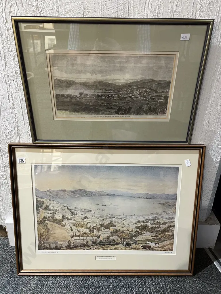 Two Framed Turnbull Library Reproduction Prints Image 1++