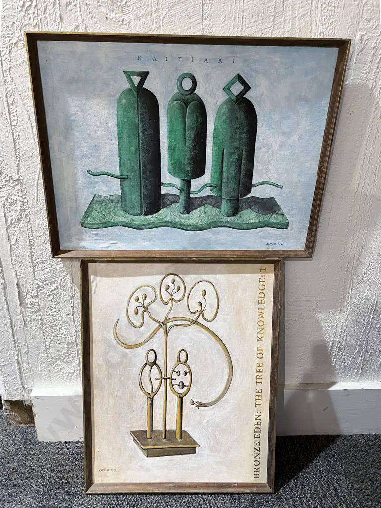 Unknown Artist - Pair of Framed Oil Artworks Image 1++