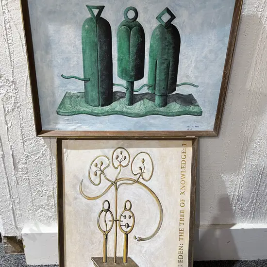 Unknown Artist - Pair of Framed Oil Artworks