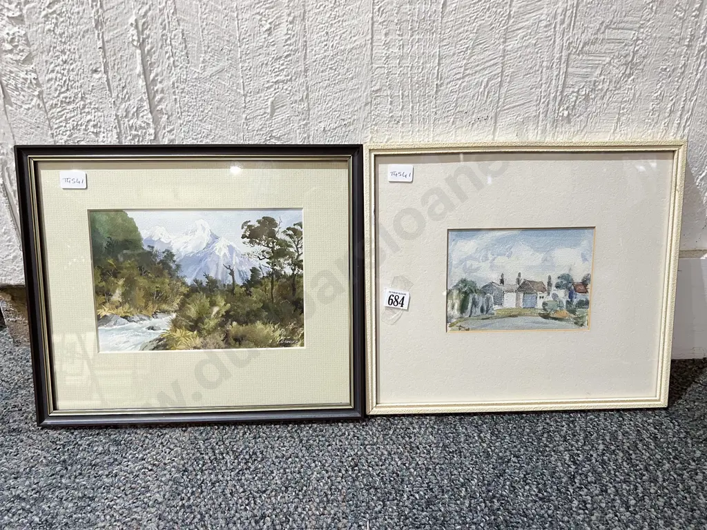 Rena Swift - Swollen Stream Eglinton Valley - Watercolour & Other Image 1++