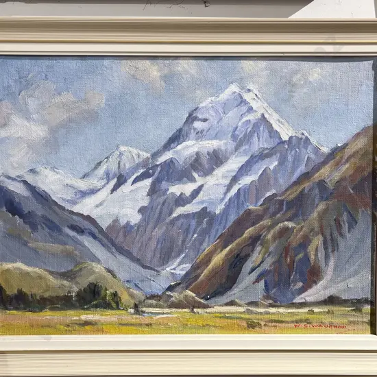 W.S. Wauchop - Mt Cook - Oil on Canvas Board