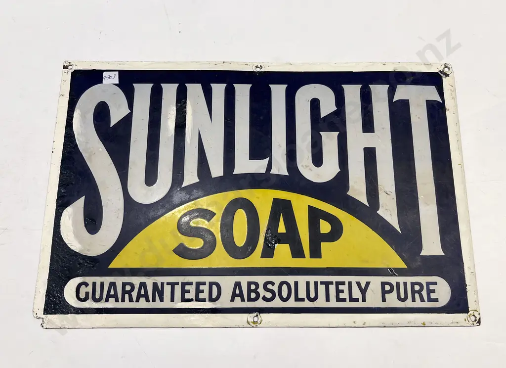 Enamel Advertising Sign - Sunlight Soap Image 1++