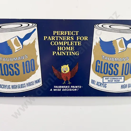 Tinplate Advertising Sign - Taubmans Paints