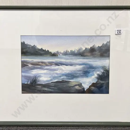 Margo Mountain - "Huka Falls" - Watercolour