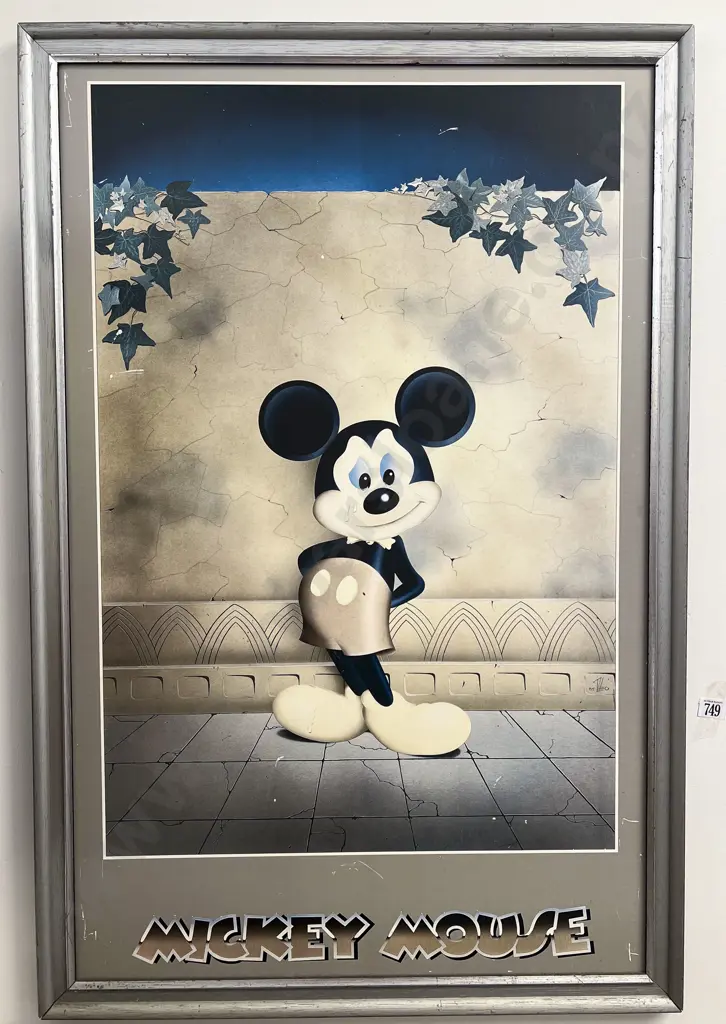 Framed Mickey Mouse Poster Image 1++