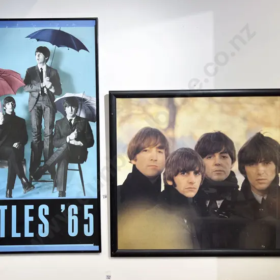 Two Framed Beatles Posters