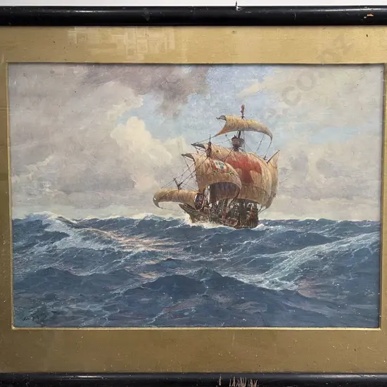 Large Vintage Nautical Print