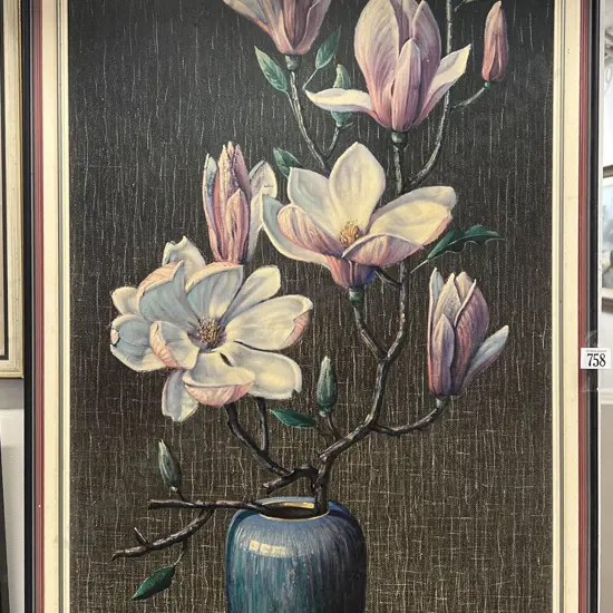 Vladimir Tretchikoff - "Pink Magnolias - Vintage Print