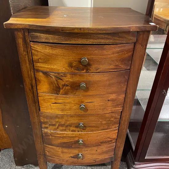 Teak Six Drawer Tallboy