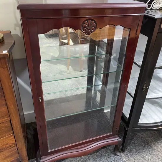 Glazed Mahogany China Cabinet