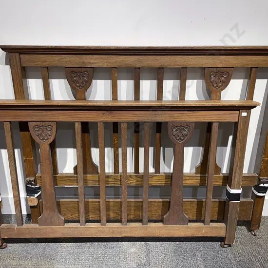 Oak Bedhead & End