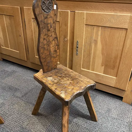 Adzed Spinner's Chair