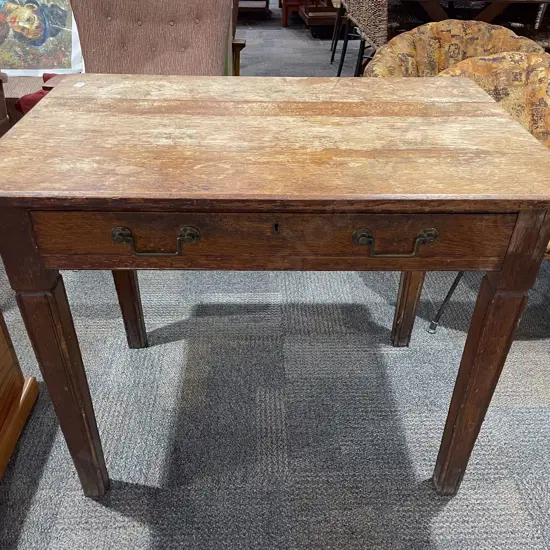 Oak Single Drawer Side Table