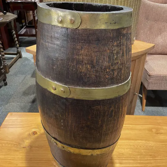 Brassbound Barrel Form Stick Stand