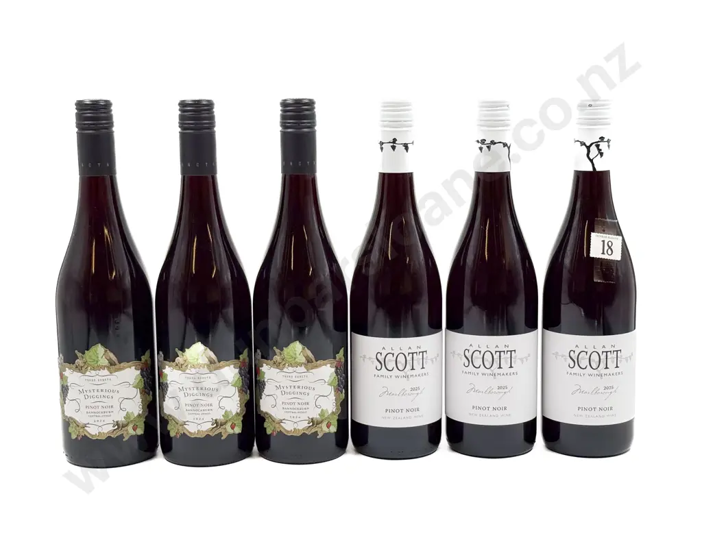 NZ Six Assorted Pinot Noir Image 1++
