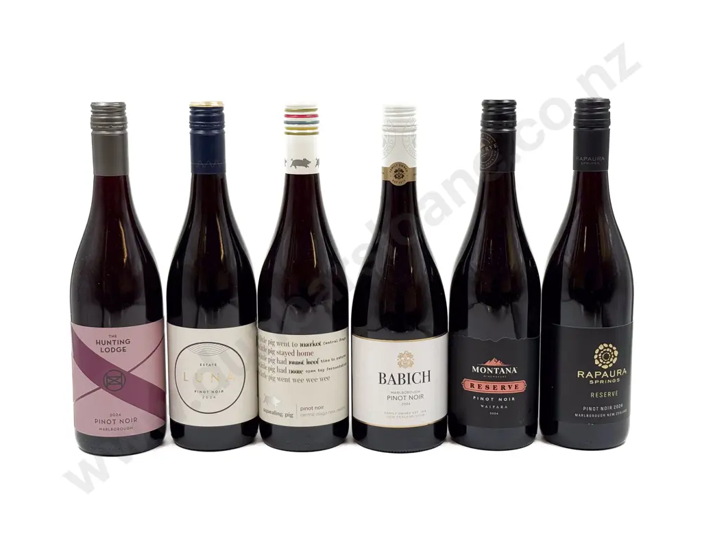 NZ Six Assorted Pinot Noir Image 1++