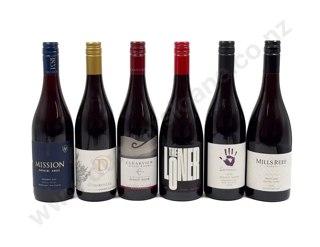 NZ Six Assorted Pinot Noir Image 1++