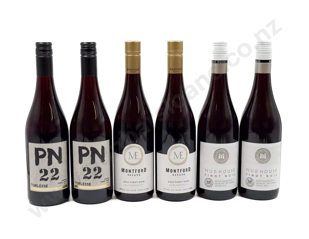 NZ Six Assorted Pinot Noir Image 1++