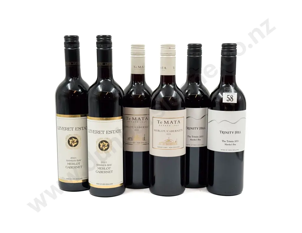 NZ Six Assorted Merlot Cabernet Image 1++