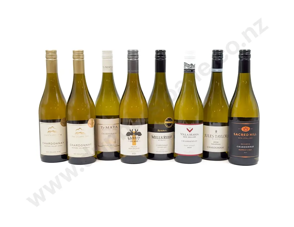 NZ Eight Assorted Chardonnay Image 1++