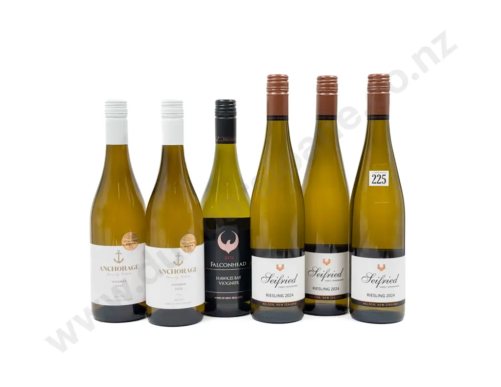 NZ Six Assorted Riesling & Viognier Image 1++