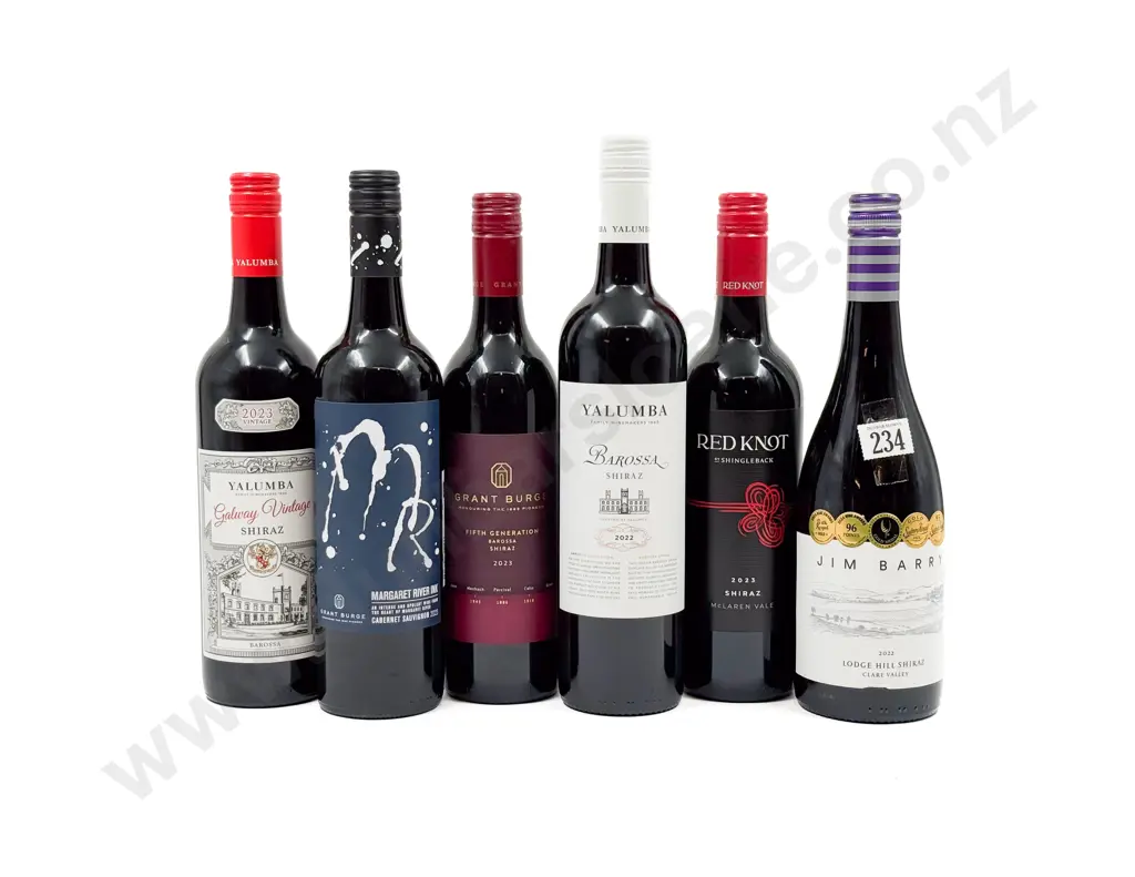 AUST Six Assorted Red Blends Mainly Shiraz Image 1++