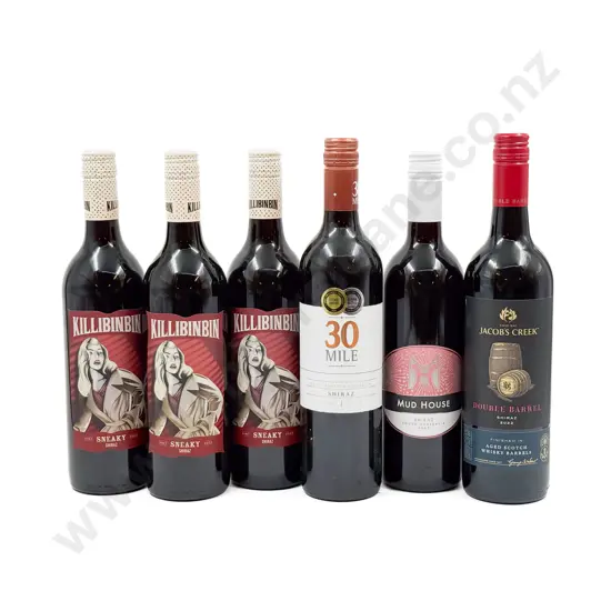 AUST Six Assorted Shiraz