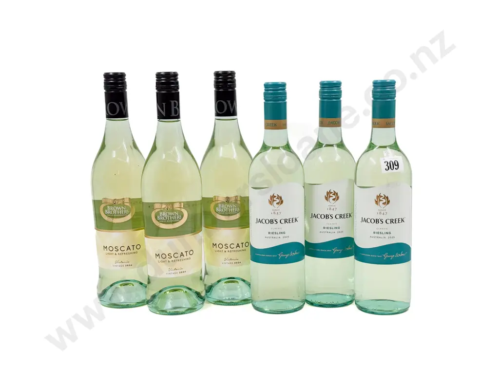 AUST Six Assorted Riesling & Moscato Image 1++