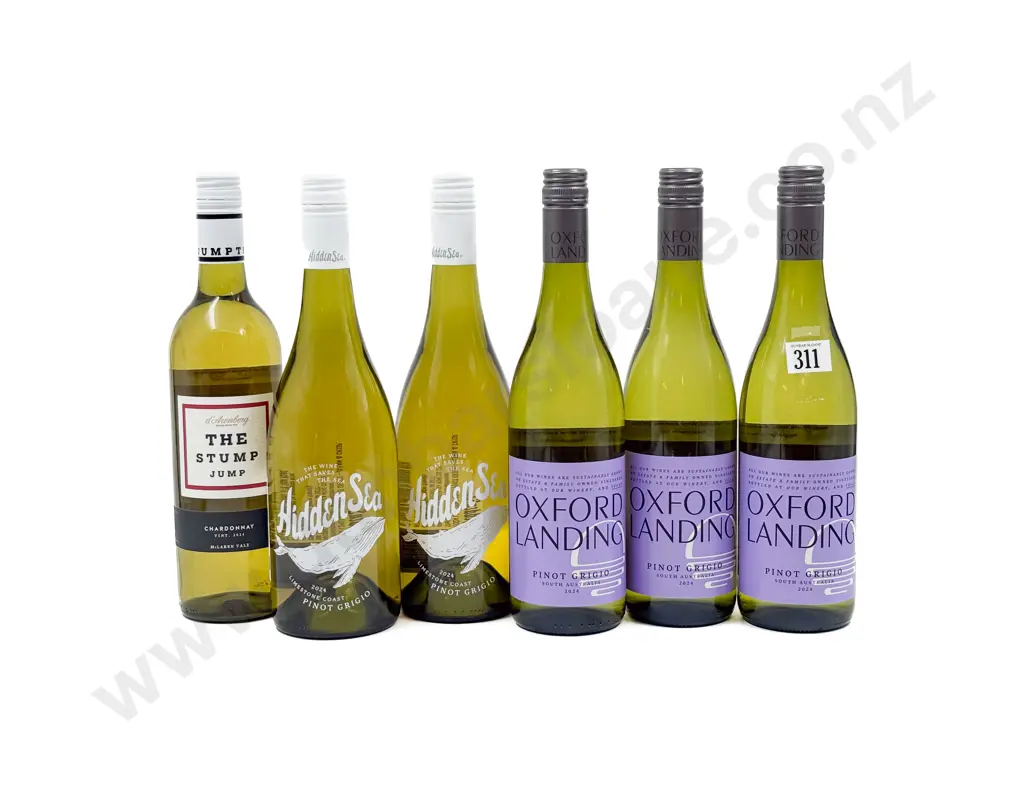 AUST Six Assorted White Wines Image 1++