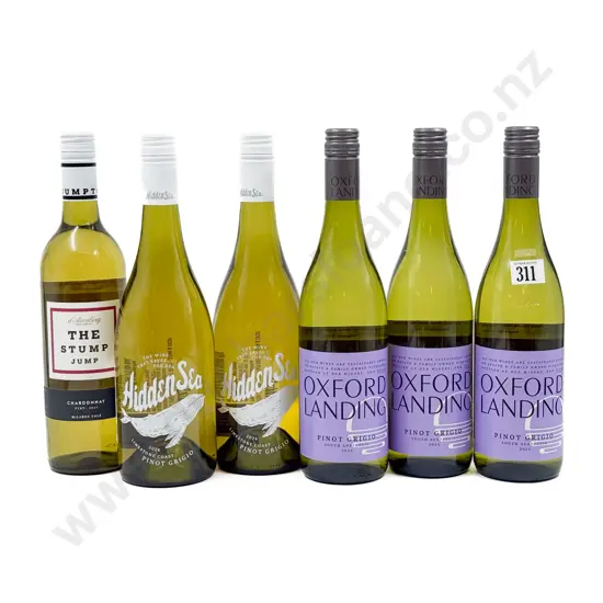 AUST Six Assorted White Wines