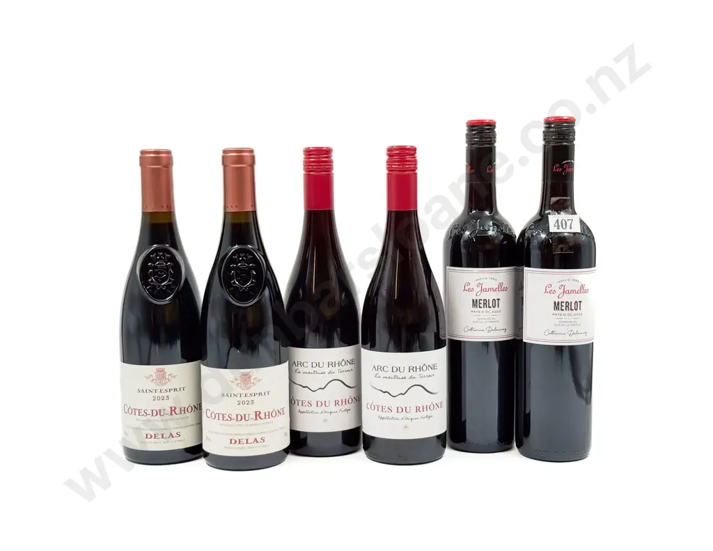 FRANCE Six Assorted Red Blends Image 1++
