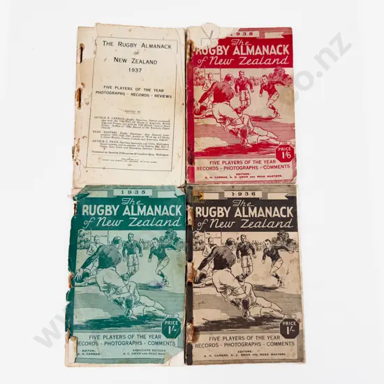Four Editions of The Rugby Almanac of New Zealand