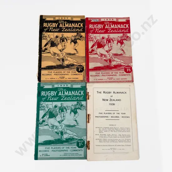 Four Editions of The Rugby Almanac of New Zealand