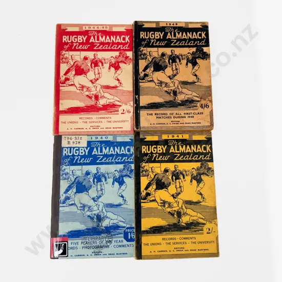 Four Editions of The Rugby Almanac of New Zealand