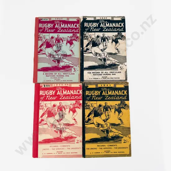 Four Editions of The Rugby Almanac of New Zealand