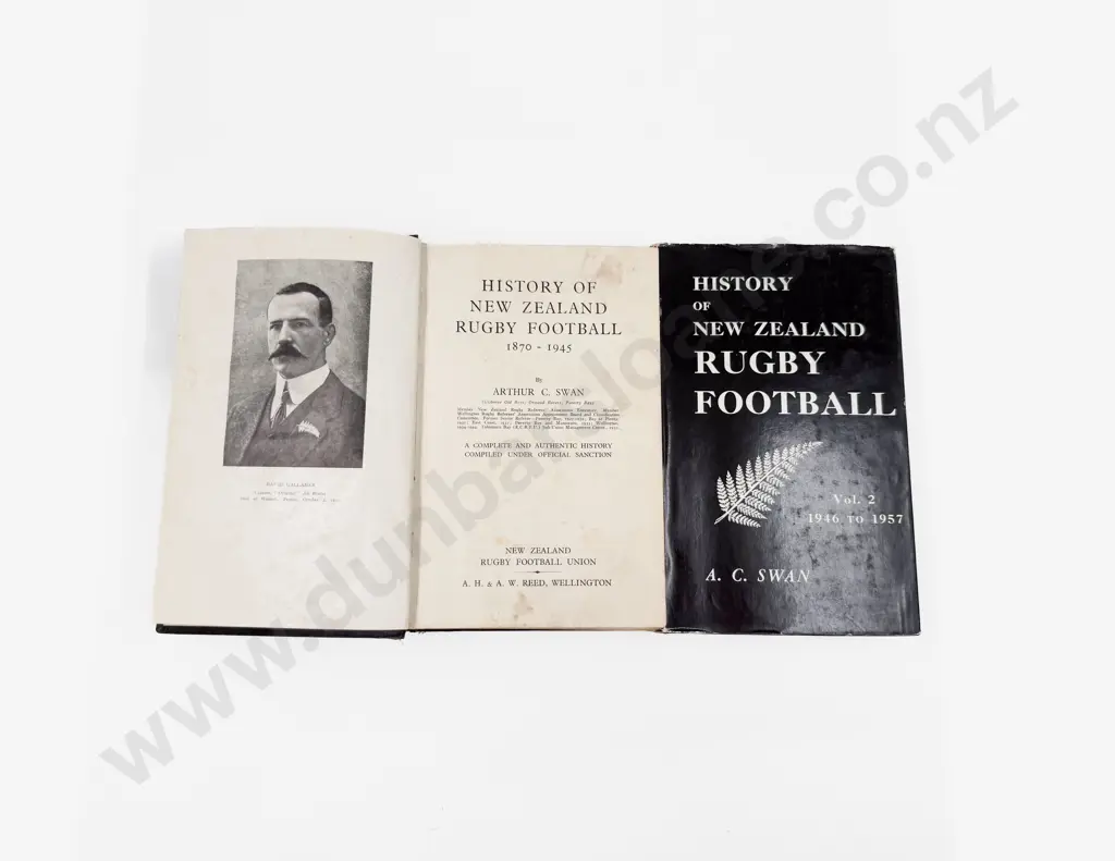 A C Swan - History of NZ Rugby Football Vols I & II Image 1++