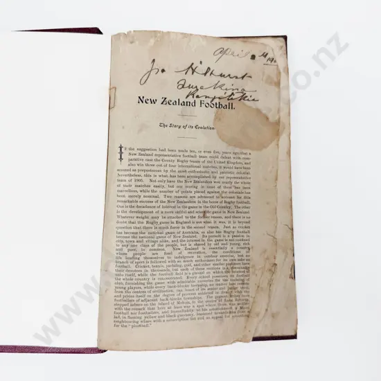 George H Dixon - The Triumphant Tour of the NZ Footballers 1906