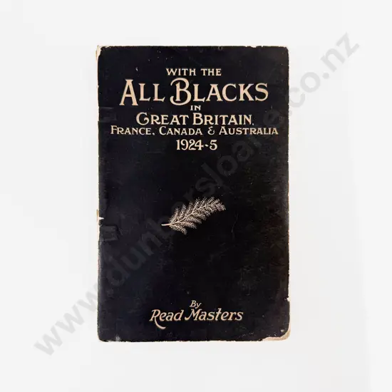Read Masters- With the All Blacks In Great Britain