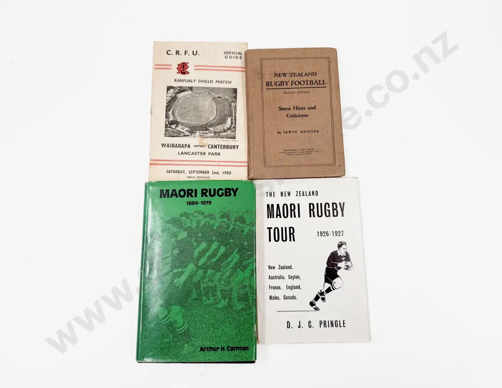 Four Volumes Relating To New Zealand Rugby Image 1++