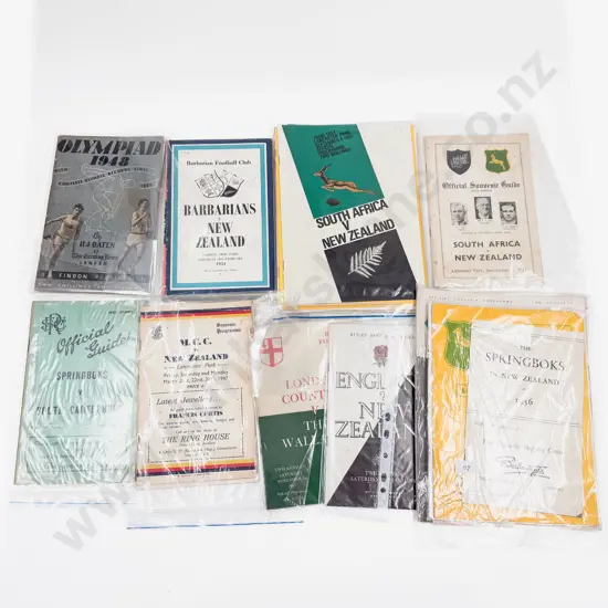 Quantity Assorted Rugby Programmes