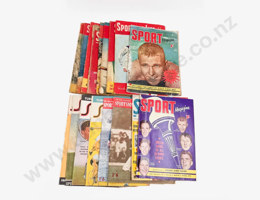 Quantity Assorted Vintage Sport Related Magazines Image 1++