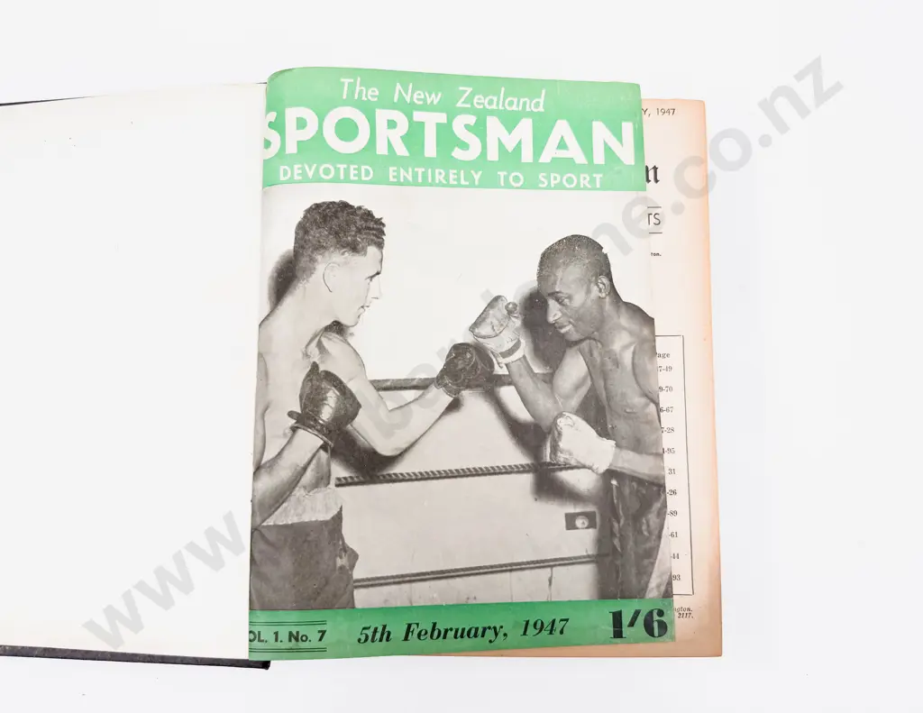 The NZ Sportsman 1947 Editions Bound As One Image 1++
