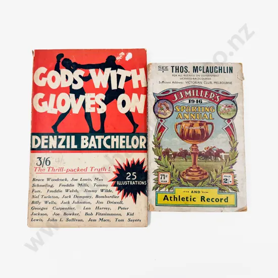 J Millers 1946 Sporting Annual & Denzil Batchelor - Gods With Gloves On