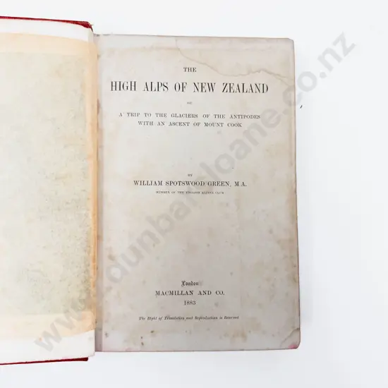 W Spotswood Green - The High Alps of New Zealand